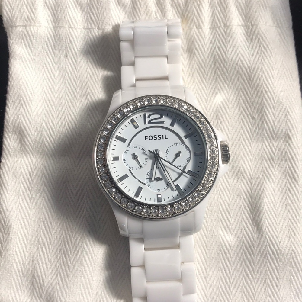 White stainless steel FOSSIL Watch